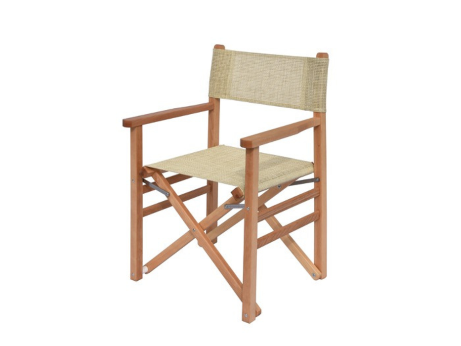 Chaise de metteur en scène en bois Ciccarese