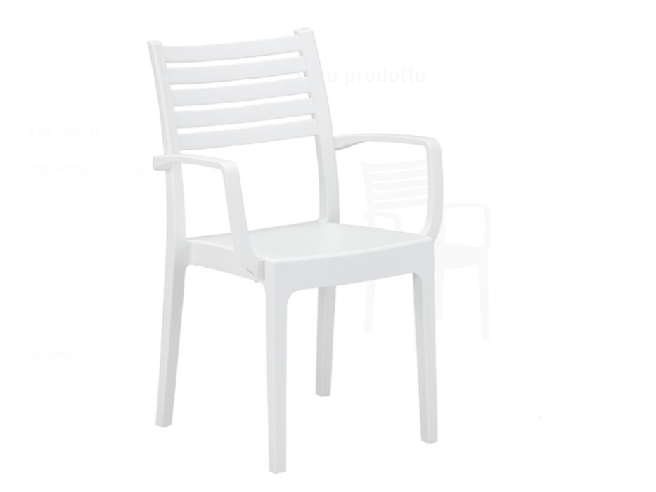 18 chaises avec accoudoirs Olimpia Areta