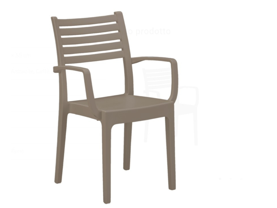 18 chaises avec accoudoirs Olimpia Areta