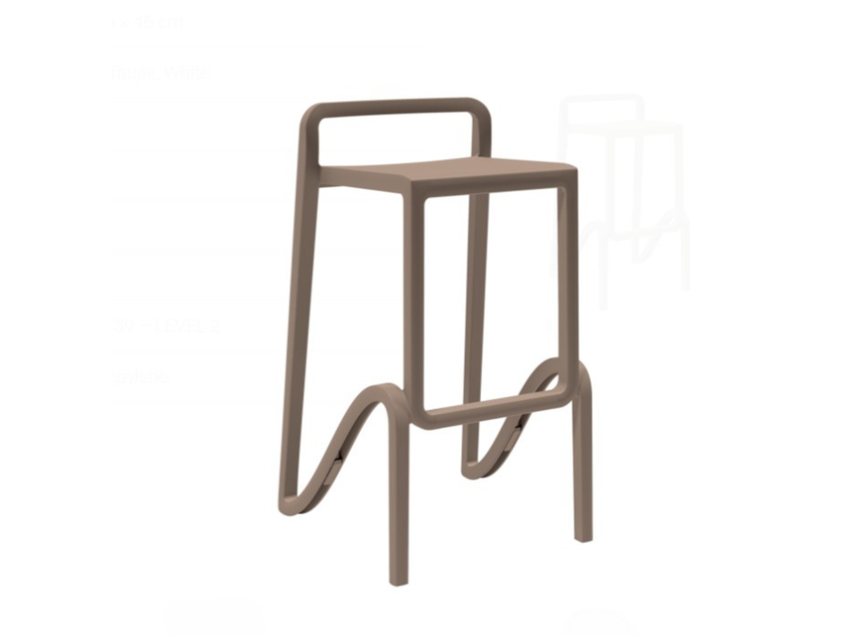 4 Tabourets de bar Eolo 750 Areta