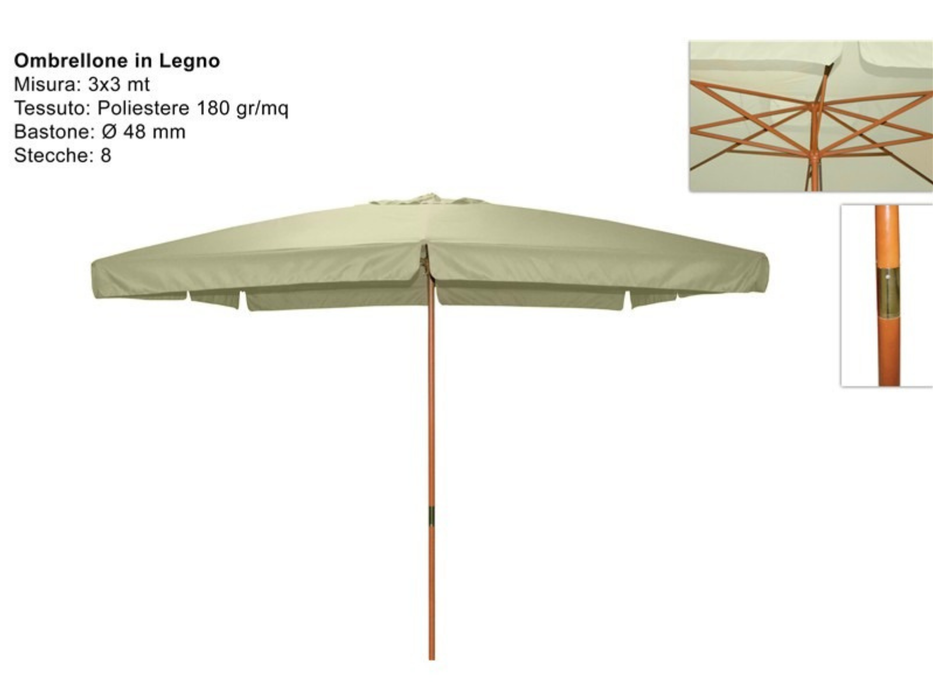 3x3m center pole parasol