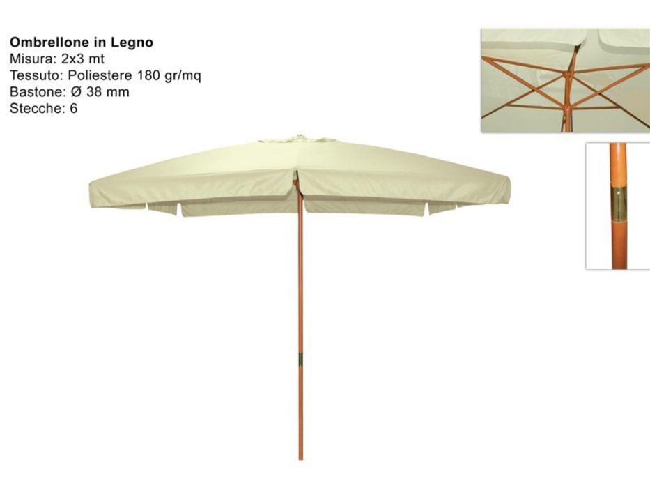 2x3m center pole parasol