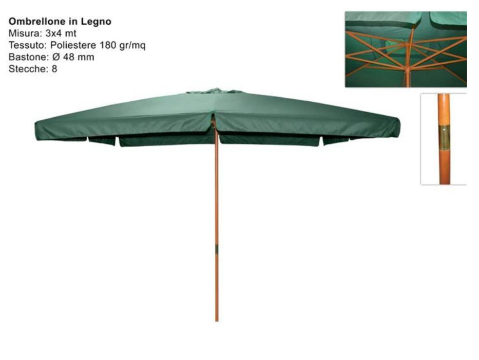 3x4 m center pole parasol