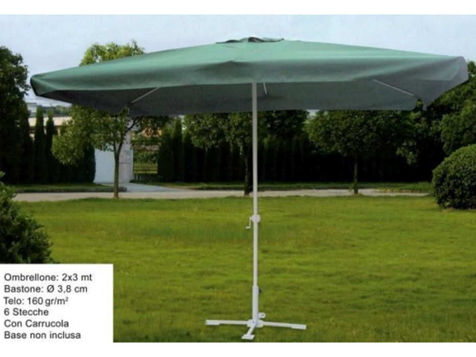 2x3m center pole parasol