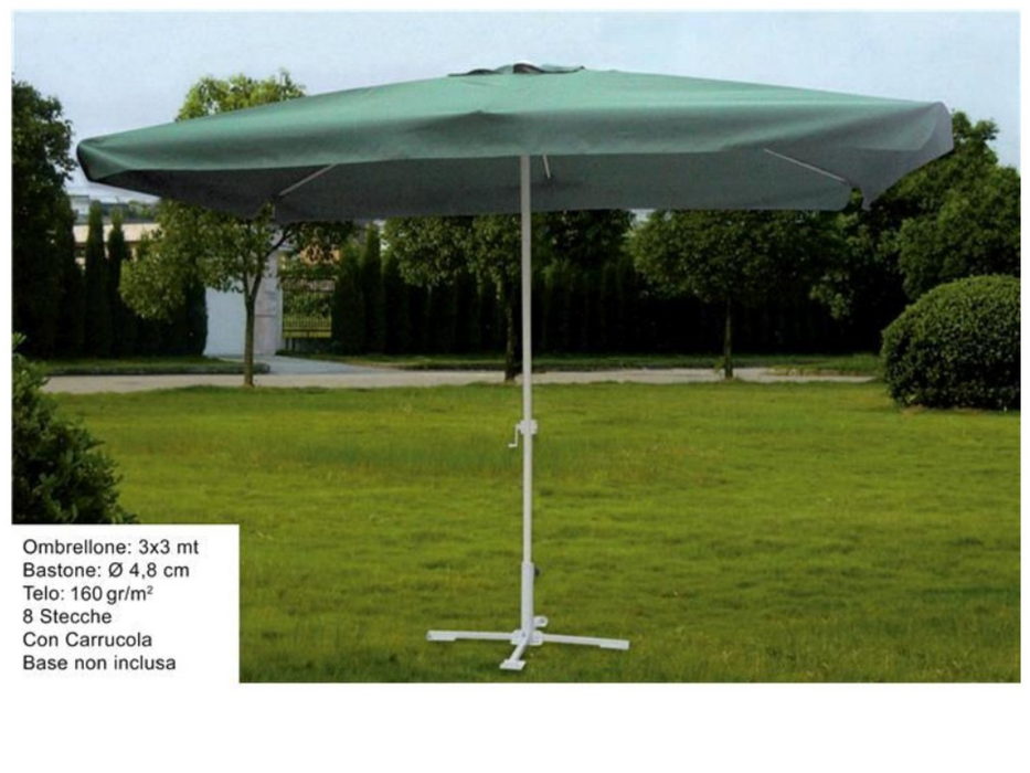 3x3m center pole parasol