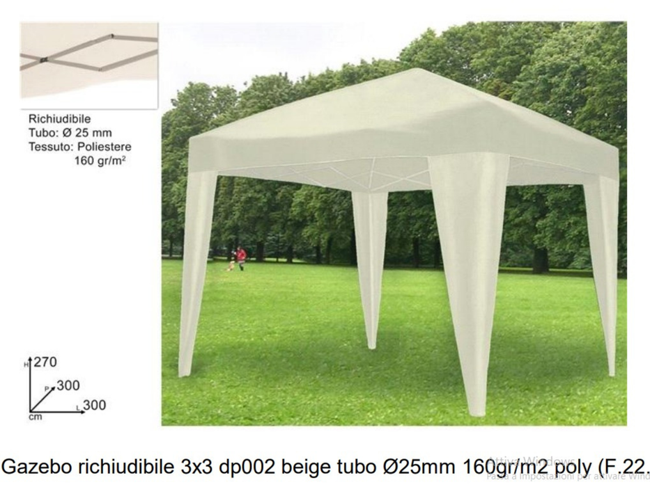Gazebo pliable 3x3 m