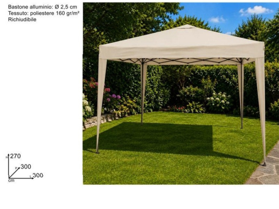 3X3 M FOLDABLE GAZEBO DELIVERY IN APRIL
