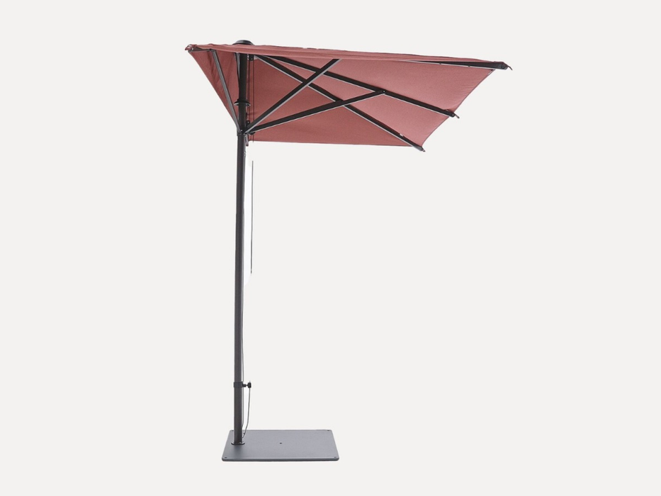 Demi-parasol déporté 1x2 m