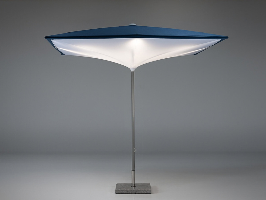 Parasol à mât central Diamond 3x3 m