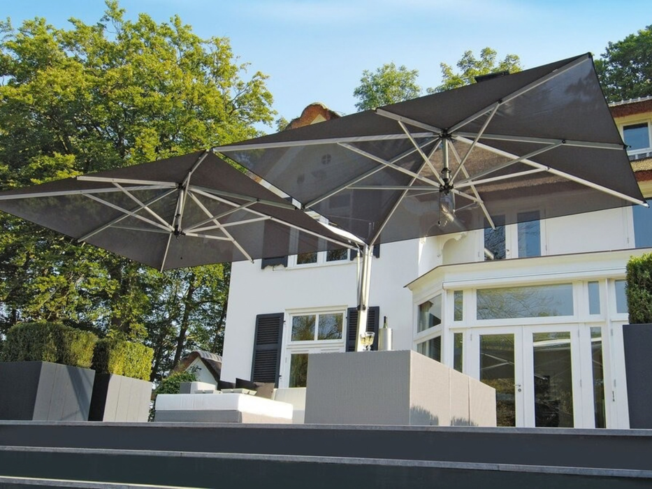 Parasol double à mât déporté 7X3,45 M