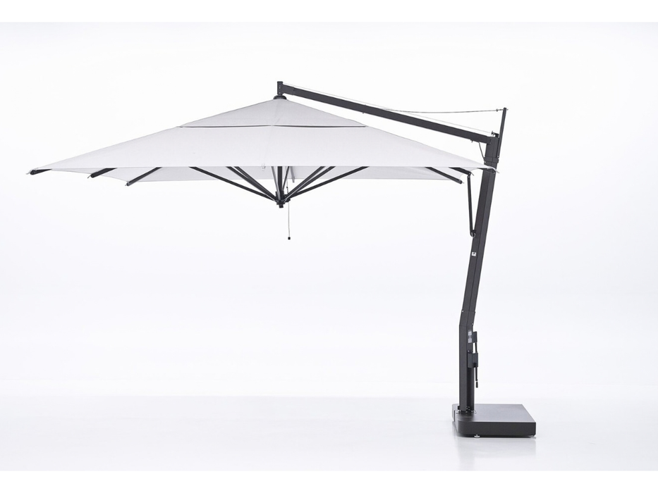 Parasol à mât déporté simple 3,88 x 3,88 m
