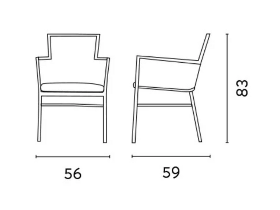 Chaise Bologna Greenwood