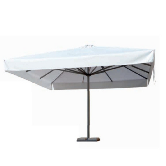 White Platinum Medium 3X6 mt Central Pole Umbrella