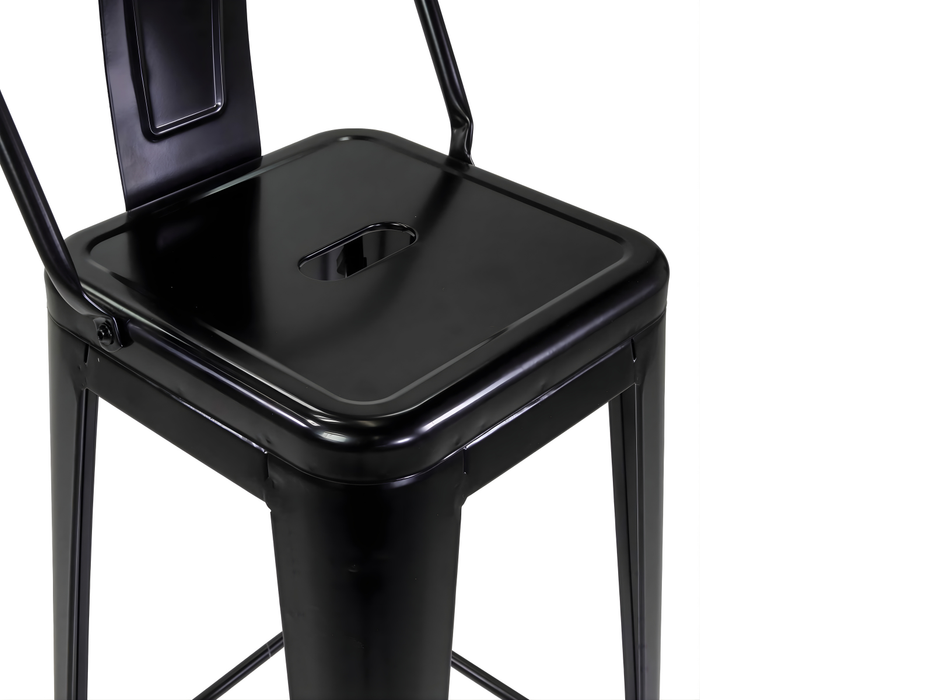 Tabouret Fer New Bristol avec Dossier