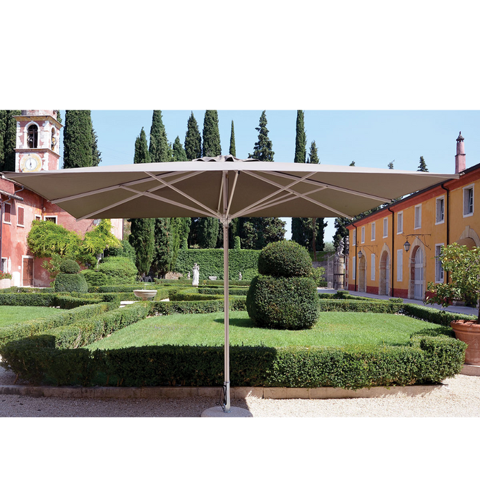 Parasol Acquamarina Classic à mât central, structure anthracite 300x300cm