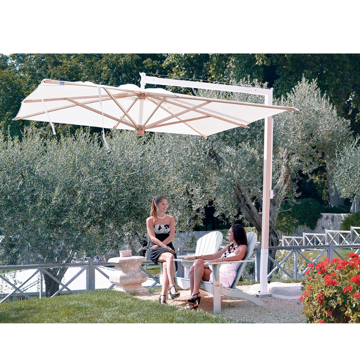 Summer Diffusion Wood 3X4 Side Pole Umbrella