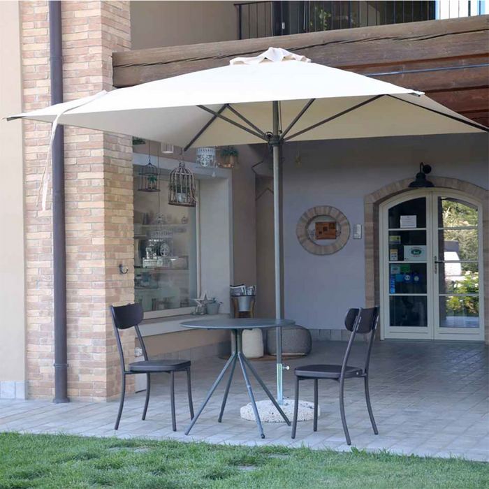 Parasol Corallo Classic à mât central, structure anthracite 300x400cm