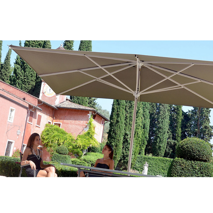 Anthracite central pole umbrella Acquamarina Classic 4X4 mt