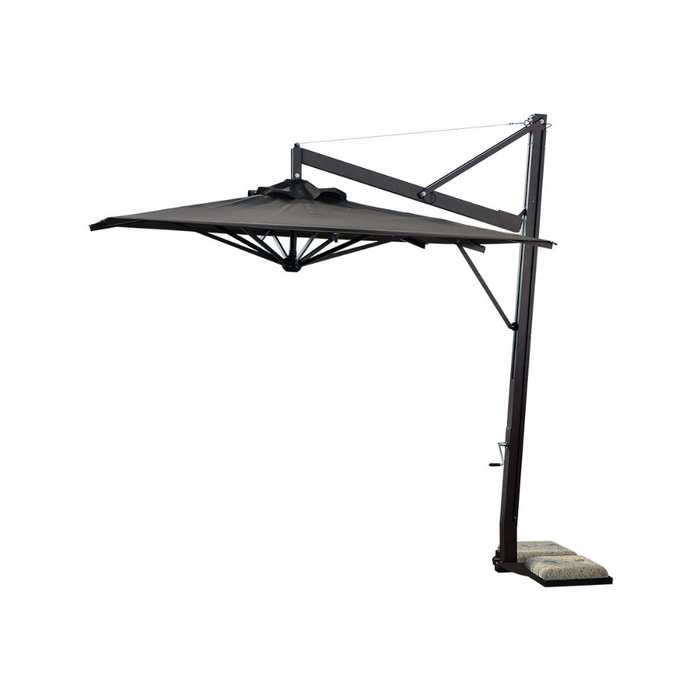 Anthracite side pole umbrella Pratique Classic 4X4