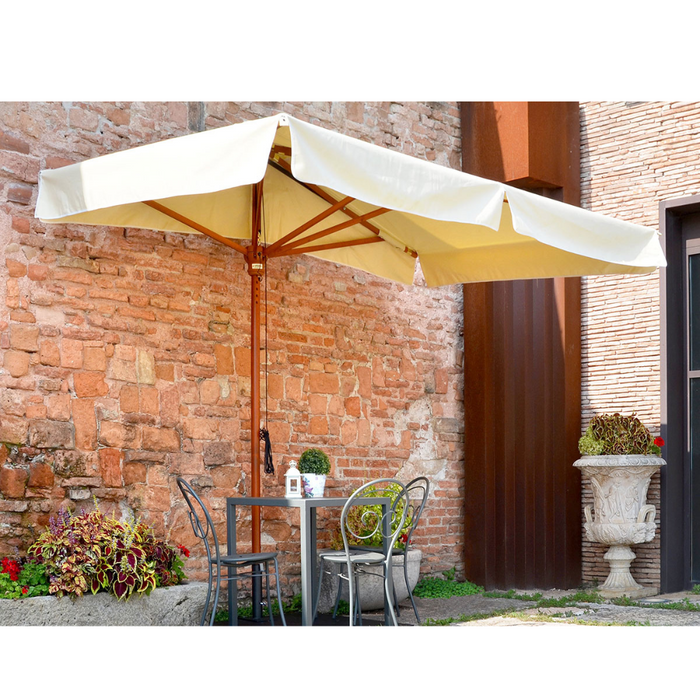 Half wall umbrella country frame Mezz'Ombra Wood 2X3