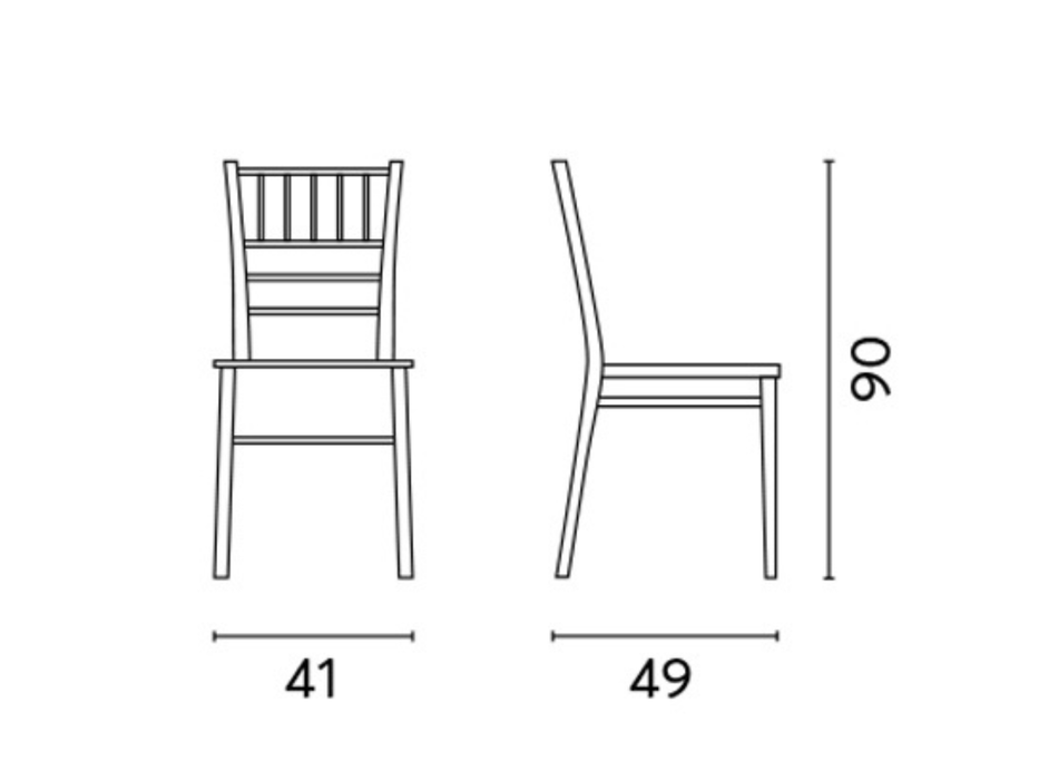 Polypropylene Chiavarina chair Greenwood