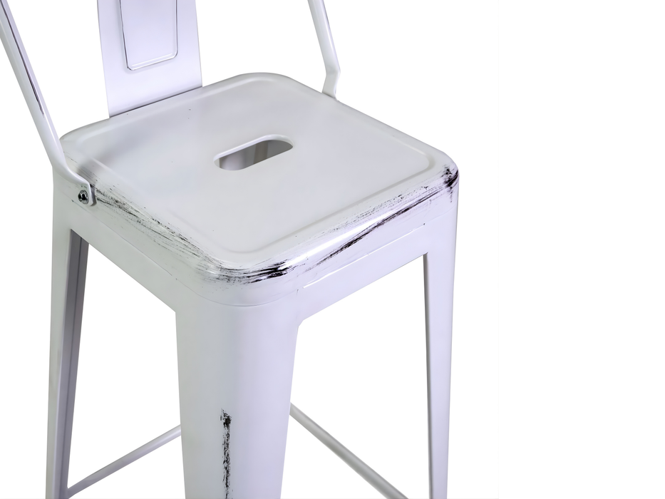 Tabouret Fer New Bristol avec Dossier