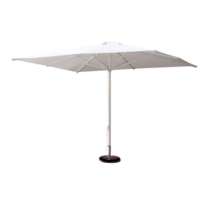 White central pole umbrella Facility Classic 4X4 mt