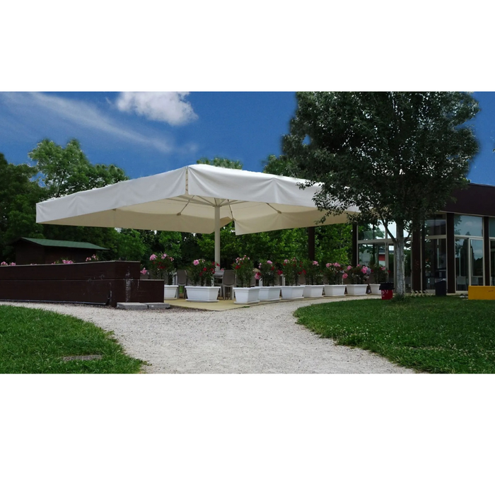 Parasol géant à mât central anthracite "Titano Classic" 7,5x7,5 m