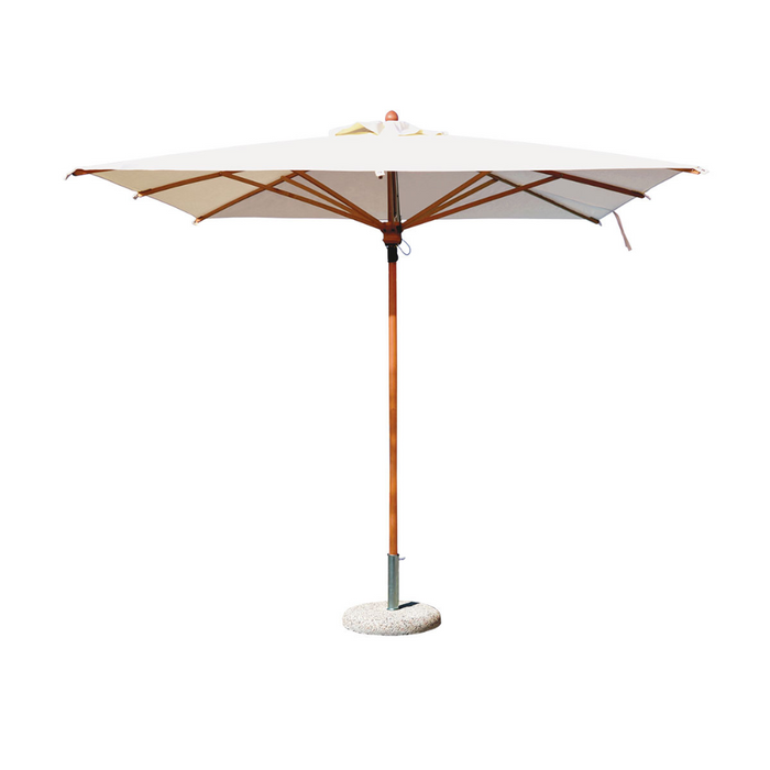 Summer Acquamarina Wood 2X3 mt central pole umbrella