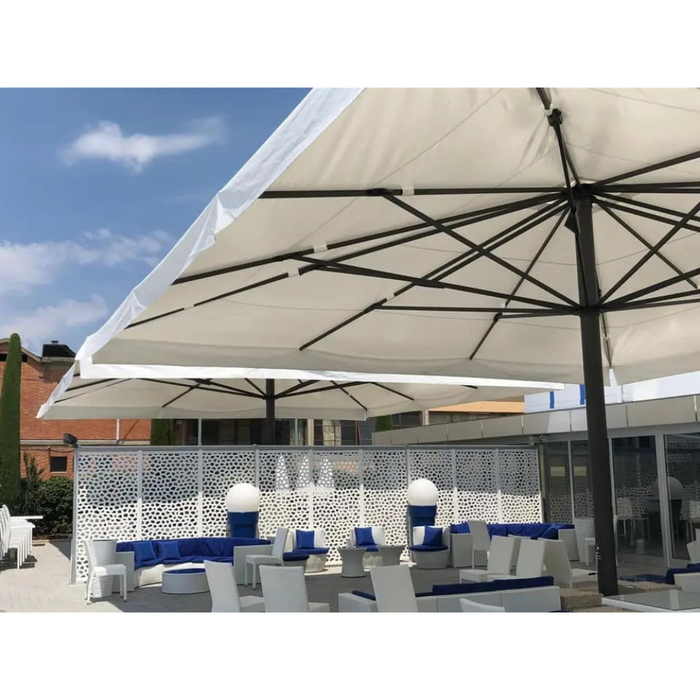 Parasol géant à mât central anthracite "Titano Classic" 7,5x7,5 m