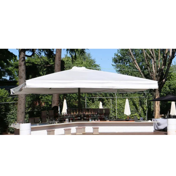 Parasol géant à mât central anthracite "Titano Classic" 7,5x7,5 m