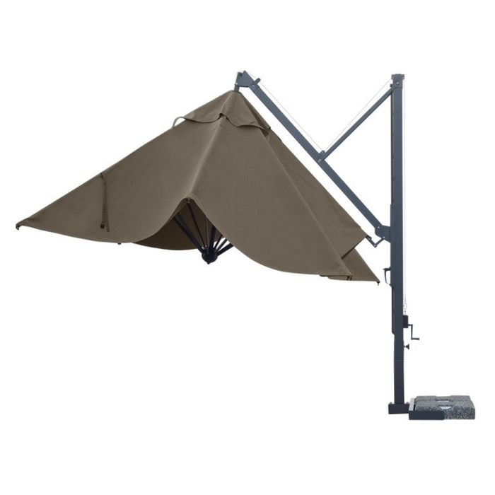 Galileo Dark 3X4 mt side pole umbrella