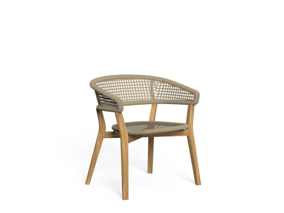2 Moon Teak Dining Chairs by Talenti