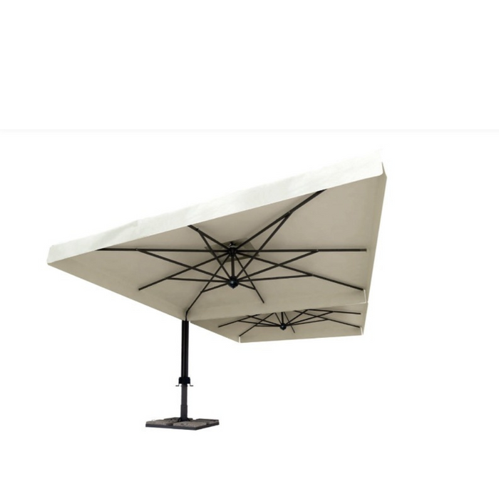 Double Starwhite 3X6 mt side pole umbrella