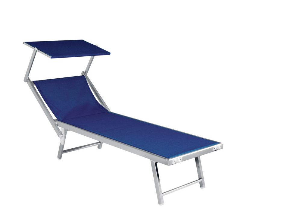 2 chaises longues Greenwood avec auvent